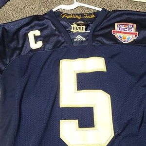 Notre Dame Manti Teo Bcs National championship game custom Jersey. Size 48 L